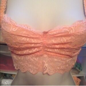 💛Peach long line bralette